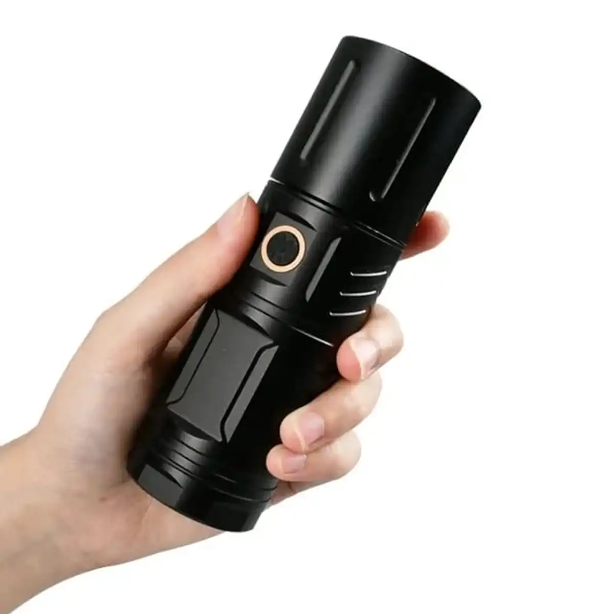 WATERPROOF STRONG LED FLASHLIGHT WITH POWER BANK