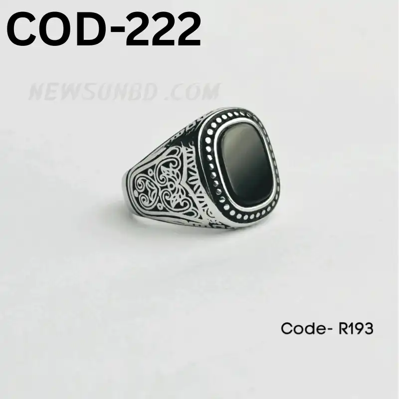 JP Italian Bio Black Stone Rings-222