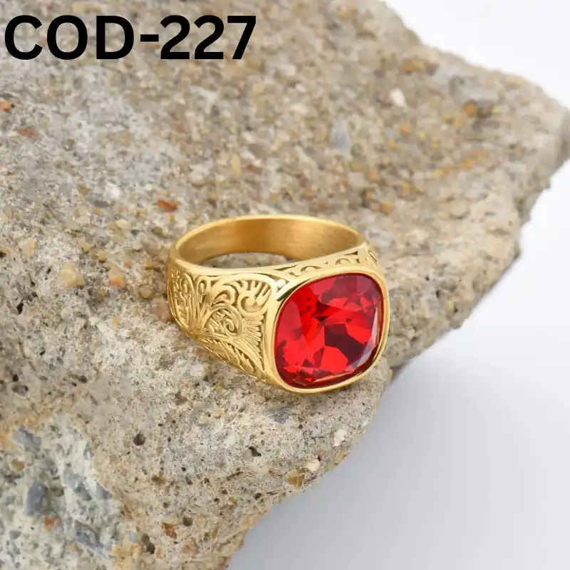 Vip অরজিনাল রুবি পাথর হাতের আংটি-COD-227