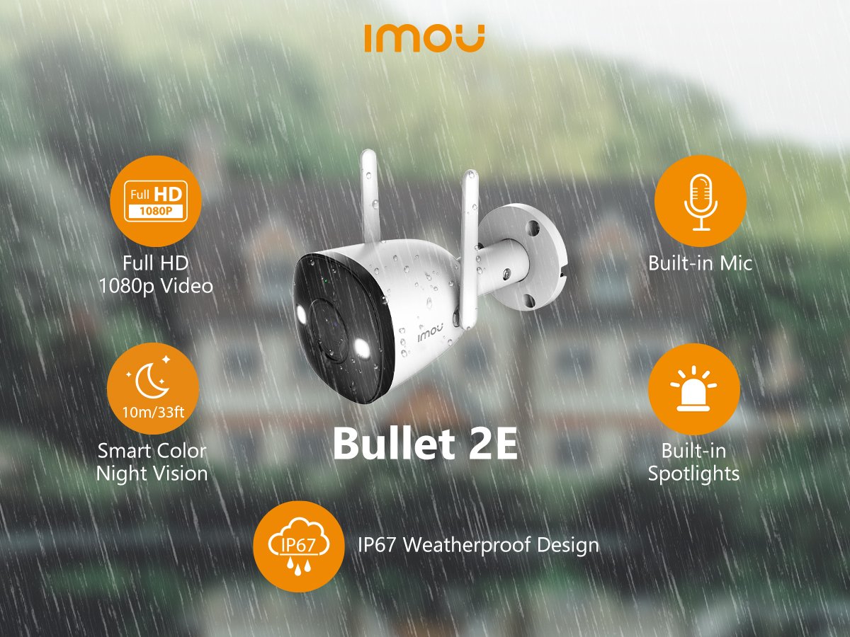 IMOU Bullet 2E IPC-F22FP 2MP Wi-Fi Camera
