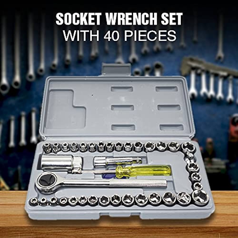 40 pcs socket wrench tool kit