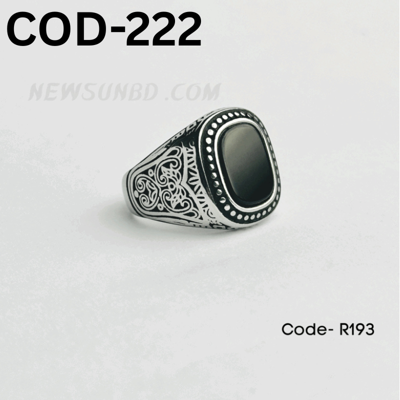 JP Italian Bio Black Stone Rings-222
