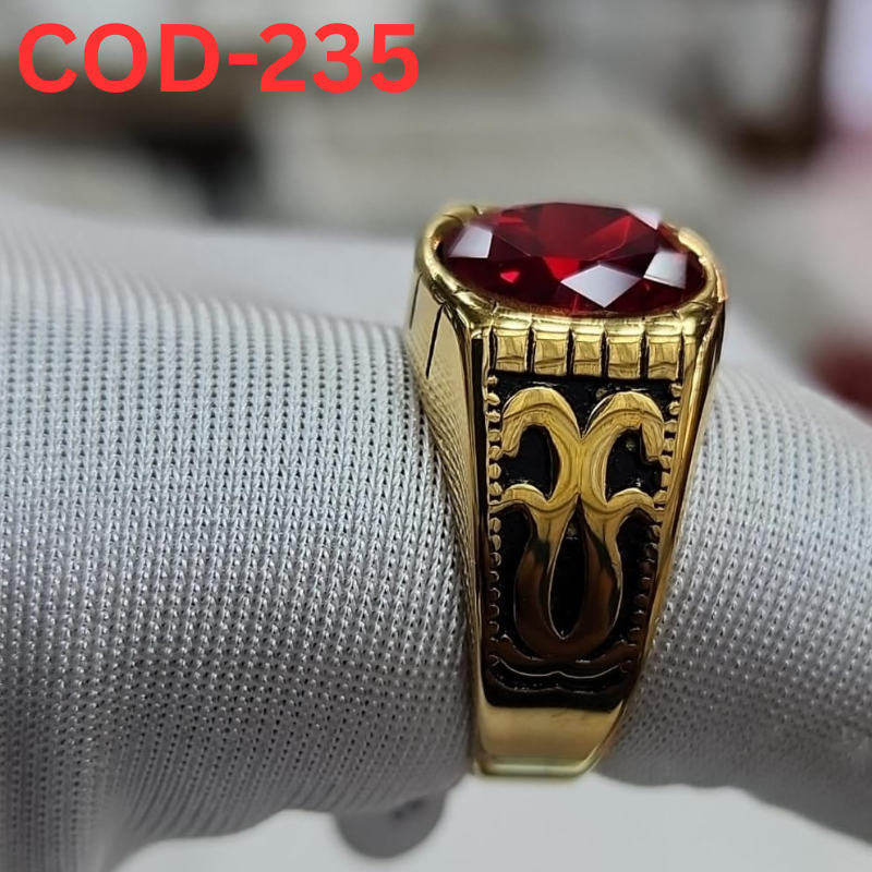 Vip অরজিনাল রুবি পাথর হাতের আংটি-COD-235
